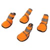 4pcs Dog Boots Soft Rubber Waterproof Pet Dog Paw Protector