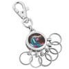 Kingsport Keyring with Carabiner Hook and 6 Removable Rings -