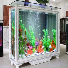 TEHAUX Simulation Sea Urchins Coral, Realistic Aquarium Decoration, Elastic Coral Crafts, Fish Tank Landscaping Decoration, Easy to Clean (Orange)