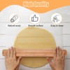 Beech Wooden Rolling Pin, Smooth Non Stick Rolling Pin for
