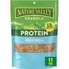 Nature Valley Protein Granola, French Vanilla Granola, Resealable Snack Pouch,