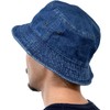 New Hattan 1500 Stonewash Bucket Hat, blue (dark)