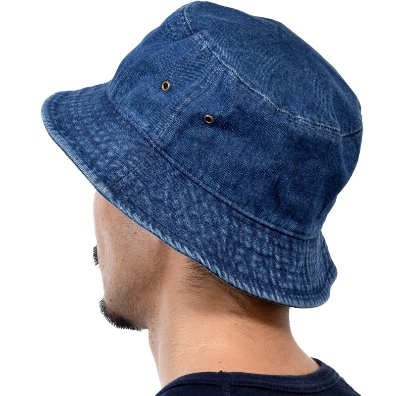 New Hattan 1500 Stonewash Bucket Hat, blue (dark)