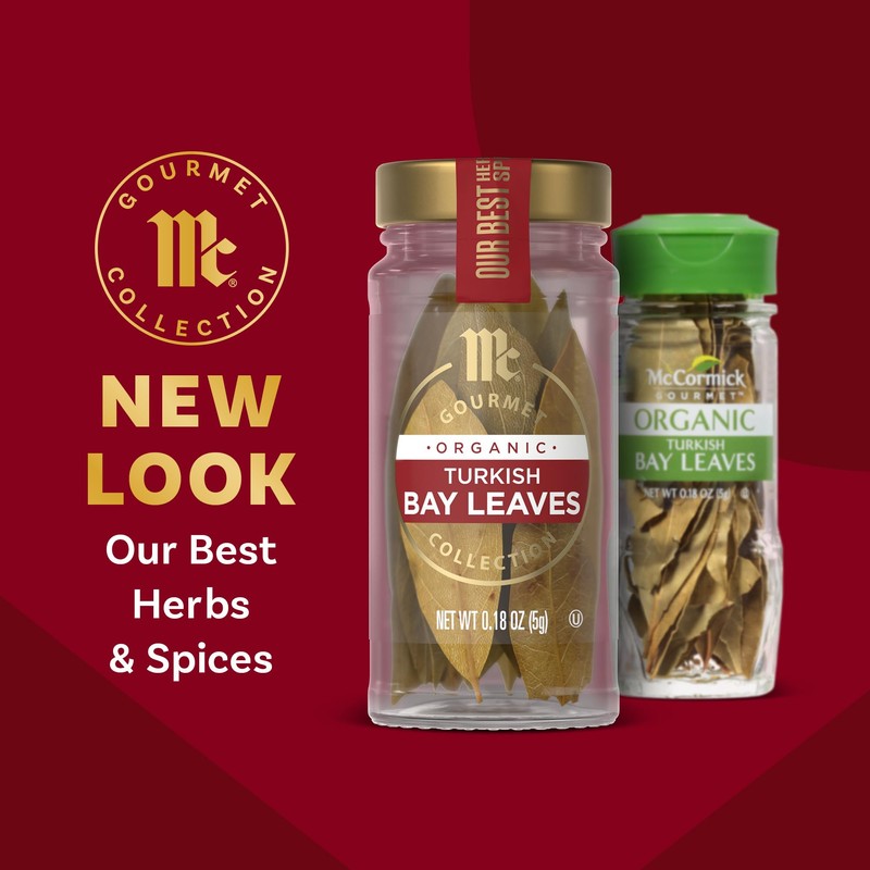 McCormick Gourmet Organic Turkish Bay Leaves, 0.18 oz