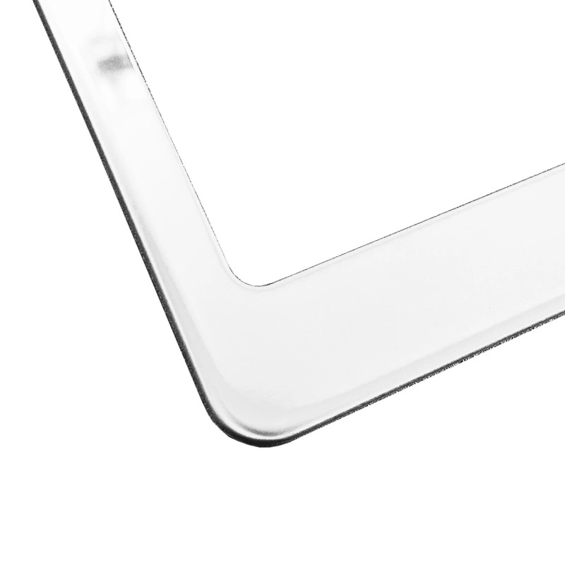 KA License Plate Frame Polish Mirror Chrome T304 Stainless Steel
