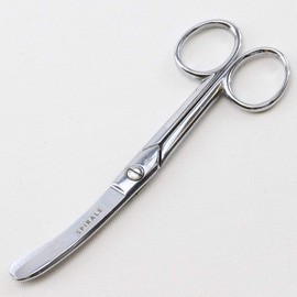 The whole blade and edge are rounded for safety and can be used to cut out German Kretzer Cretzer / Steel Roll-Up Scissors and Bandages.