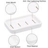 Senshuomy Soap Dish with Drainage | Keep Soap Dry, Plastic