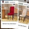 BalladHome Chair Covers, 4 Pieces, Stretch Chair Cover, Elastic Modern