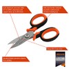 6" Professional Electrician Scissors, for Cutting and Stripping Electrical Wire