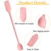TIESOME 4 Pcs Mini Silicone Jar Spatula, Multifunctional Small Scrapers