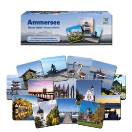 Starnberger Spiele - Ammersee Memory Game - Family Game from 6 Years - Gift for Sea Lovers