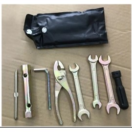 Motorcyco Motorcycle Hand Tool Kit Spark Plug Spanner Wrench Socket Screwdriver Pliers-7PC