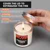Veiuwa 6 Pack Emergency Candles, 4oz Unscented Smokeless Soy Wax