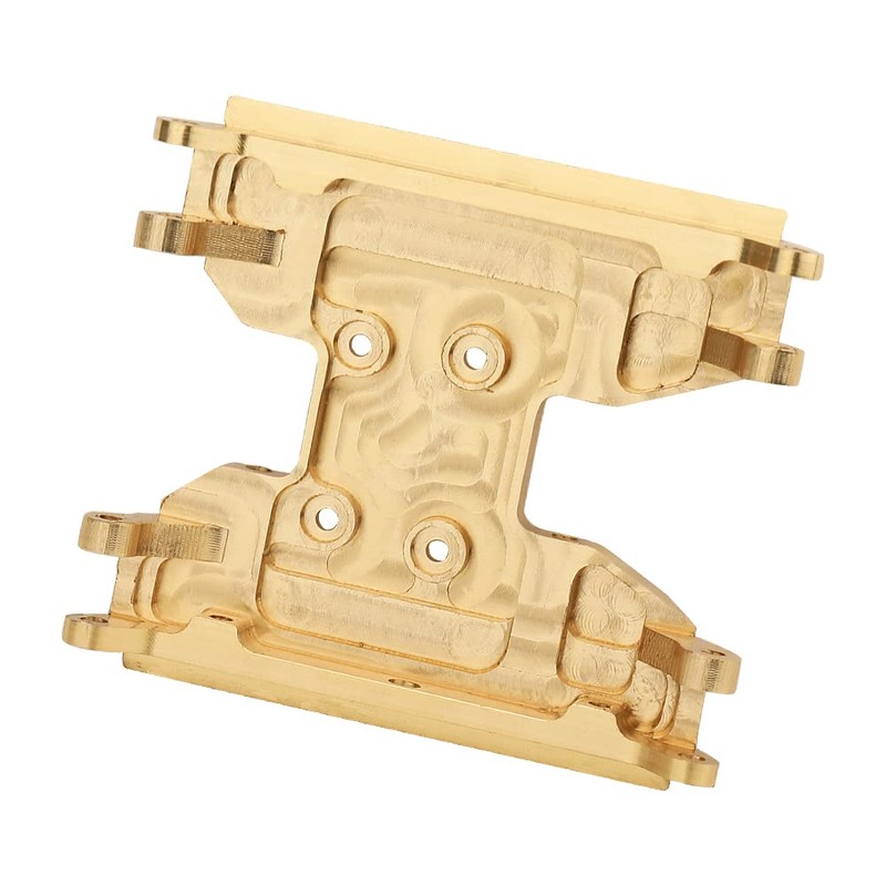 Brass Chassis Gearbox Skid Plate Transmission Mount for Axial 1/18