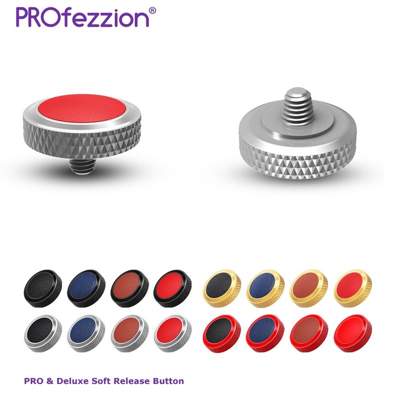 PROfezzion Deluxe & Sturdy Brass Soft Release Button with Microfiber