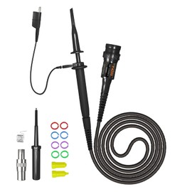 Goupchn - Sonda de osciloscopio de alto voltaje P4250 100:1 2KV 250MHz cocodrilo clip BNC cable de prueba con kit de accesorios