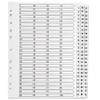 Q-Connect 1-75 Index Multi-Punched Reinforced Board Clear Tab A4 White