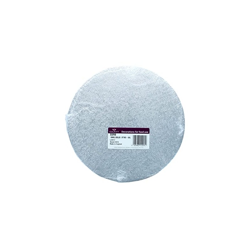 Culpitt Thick Round Turn Edge Cake Cards, Cake Boards, Silver