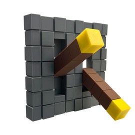 Game Room Light Switch Cover, 2 Toggles Blocks Light Switch Cover, My World Room Decor, More Sturdy, 2 Gangs Standard Size for Fans Kids Bedroom Decoration, Style005