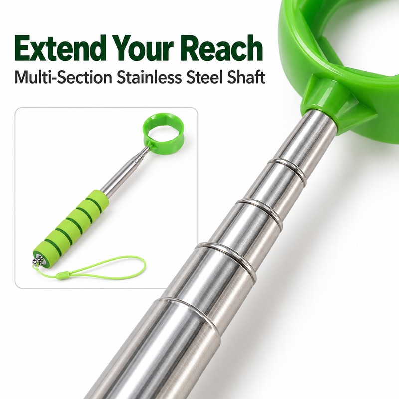 Retractable Golf Ball Picker – Lightweight Stainless Steel Golf Ball