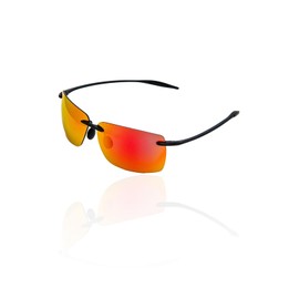 valeria Polarized Lightweight Sunglasses [13g Ultra-Light] UV Protection Sports & Outdoor Hard Case Included (Orange)