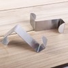 Vctitil 2Pcs Stainless Steel Over The Door Hooks,Z Shape Back