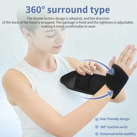 Wrist Heated Brace Wrist Warmer Electric Heated Wrap Wrist Heating Pads for Carpal Tunnel Syndrome Arthritis Tendonitis