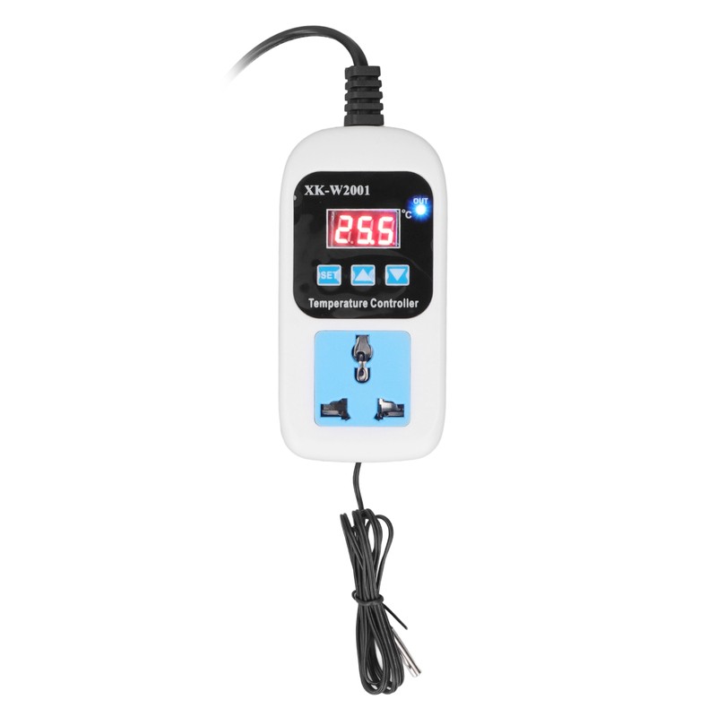 Temperature Controller Automatic Adjustable Digital Display Electronic Socket Thermostat for