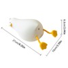 Lying Flat Duck Night Light Cute LED Duck Lamp Silicone