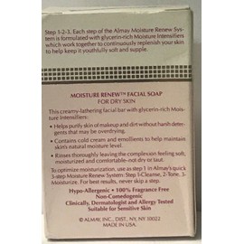 Almay 3 Almay Moisture Renew Fragrance Free Facial Soap for Dry Skin please read below