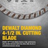 DEWALT DEWALT Diamond Blade for Masonry, Dry Cutting, Continuous Rim,