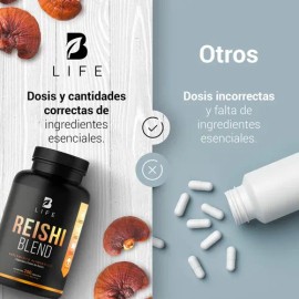 Hongo Reishi Vitaminas 200 Cáps Antioxidante Antiinflamatorio B Life