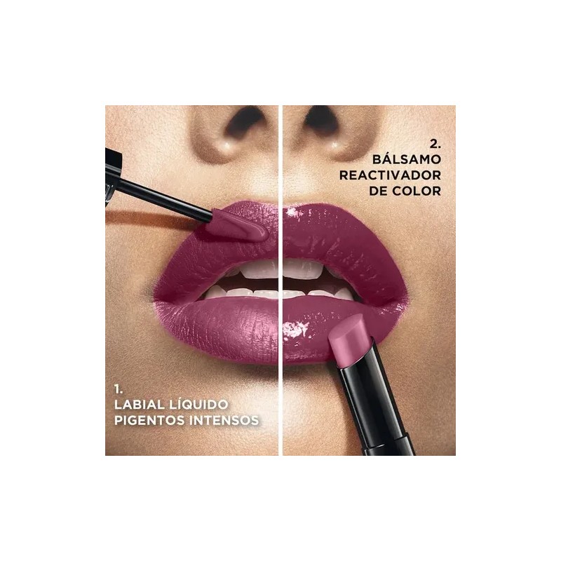 L'oréal Paris Lipstick Infallible 24hr X3 Dos Pasos Acabado Brillo