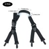 2 Pcs Hard Hats with Chin Strap - Compatible with