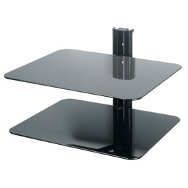 AVF ES250B-E Wall Mounted AV Component Shelving System - 2 Shelves, Black