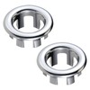 2 Pack Sink Overflow Ring, Universal Bathroom Kitchen Sink Hole
