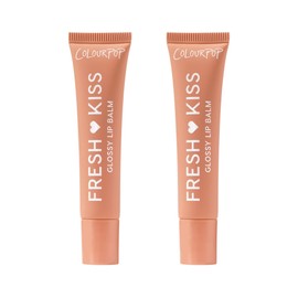 ColourPop Fresh Kiss Glossy Lip Balm - Hydrating Lip Care Enriched with Peptides, Hyaluronic Acid, Shea Butter & Vitamin E for an Ultra-Cushiony Formula - Caramel Latte (2 Count)