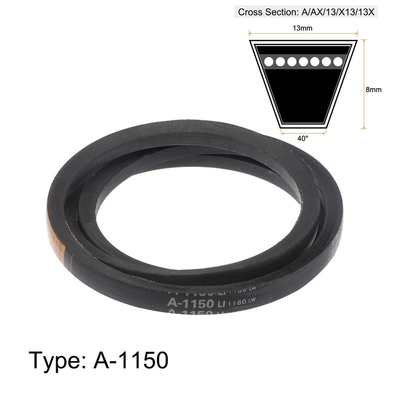 sourcing map A-1180 V-belt drive belt 1180 mm inner 13