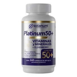 Solanum Platinum 50+ Vitaminas Y Minerales 240 Cápsulas