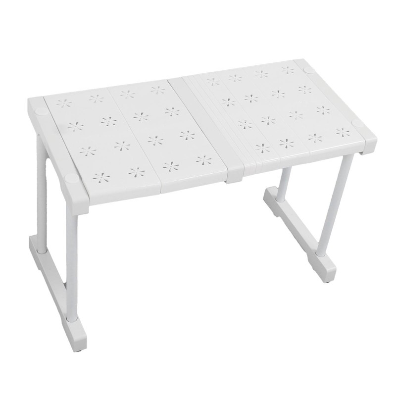 Expandable Shelf Stackable 121lb Load Bearing Divider Storage Rack for