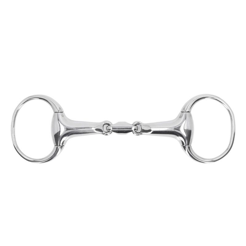Horse Gag Ring Snaffle Bite Stainless Steel 125mm Loose Oval