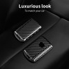 T-carbon Key Fob Cover Compatible with Mazda with Keychain,Carbon Fiber