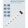 Extension Cord 6 ft - Long Power Strip Surge Protector,
