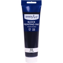 Rock Paint Distributing Corp. Handy Art Block Printing Ink, 5 Ounce, Black
