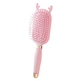 Women's Hair Brush, Popular, Scalp Brush, Wet and Dry, Paddle Brush, Comb, Hair Brush, Comb, Women's Straight Brush, Hair Care, Comb, For Straight Hair, Curly Hair, Thick Hair, Pink Deer Antler Design