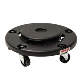 Extreme Max 5001.6832 Trash Can Dolly with Five 3" Rugged Casters for Smooth Transport of Heavy Loads - 500 lb. Capacity, Fits 22-55 Gallon Trash Cans - Set of 2