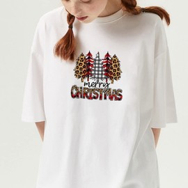 Christmas Iron on Decals Christmas Iron on Patches for Clothing, 3 Sheets Christmas Heat Transfer Stickers Iron on Christmas Tree Car Deer Pattern for T-Shirts Pillow Cover Hoody Bag