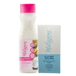 Milagro Bio Reporalizador y Milagro Protector Solar Sin Color (Pack 2) Protector Solar Milagro Milagro Productos Colombianos Protector Solar Milagro con y sin Color Cuidado Capilar Milagro