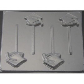 Graduation Cap Chocolate Candy Lollipop Mold
