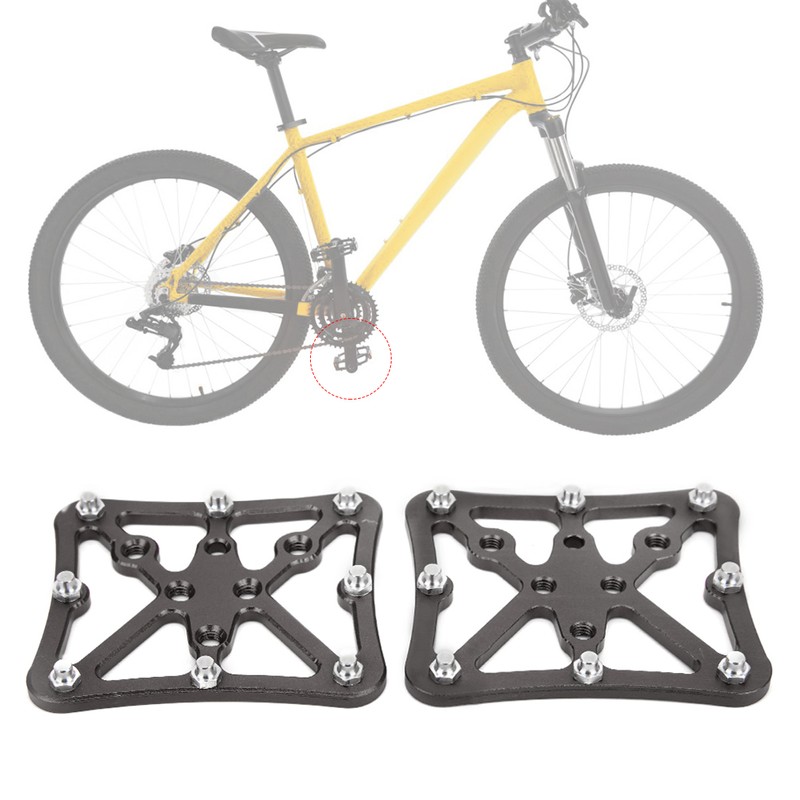 A Pair Aluminum Road Bicycle Pedal Platform Converter Adapter Small
